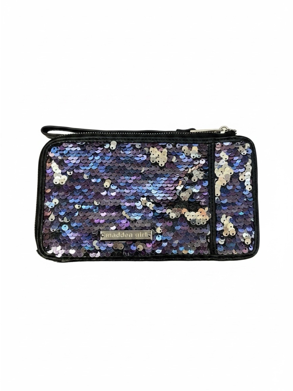 Madden Girl Iridescent Sequin Wristlet - Blue/Purple